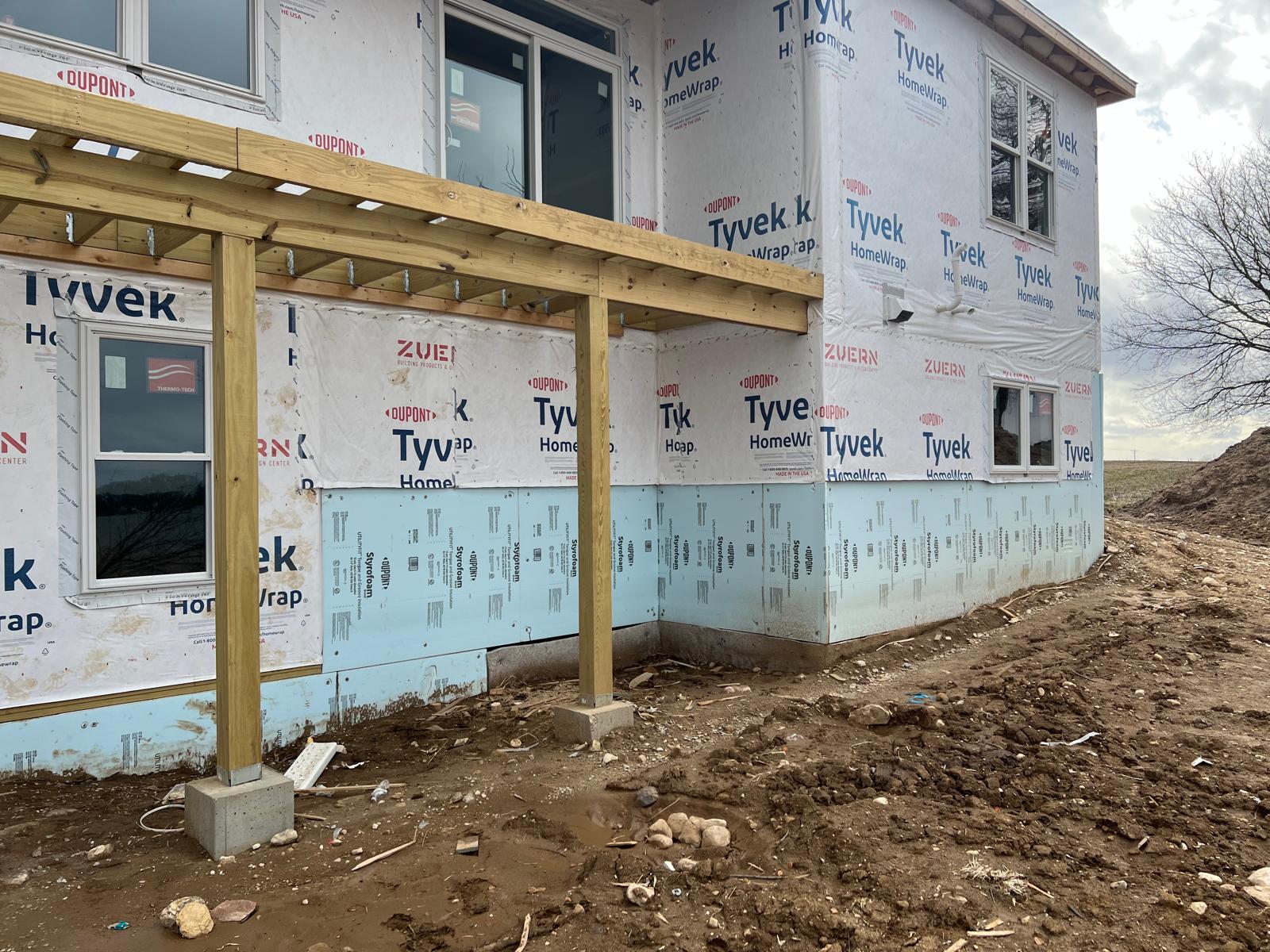 Site preparation before Insulcrette installation
